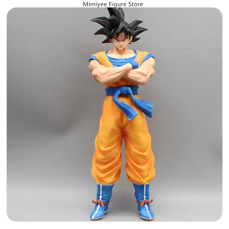 ​​30cm Son Goku Three Standing Position Anime Figure Model Large Statue Collection Desktop Decoration Ornament Toys Gift