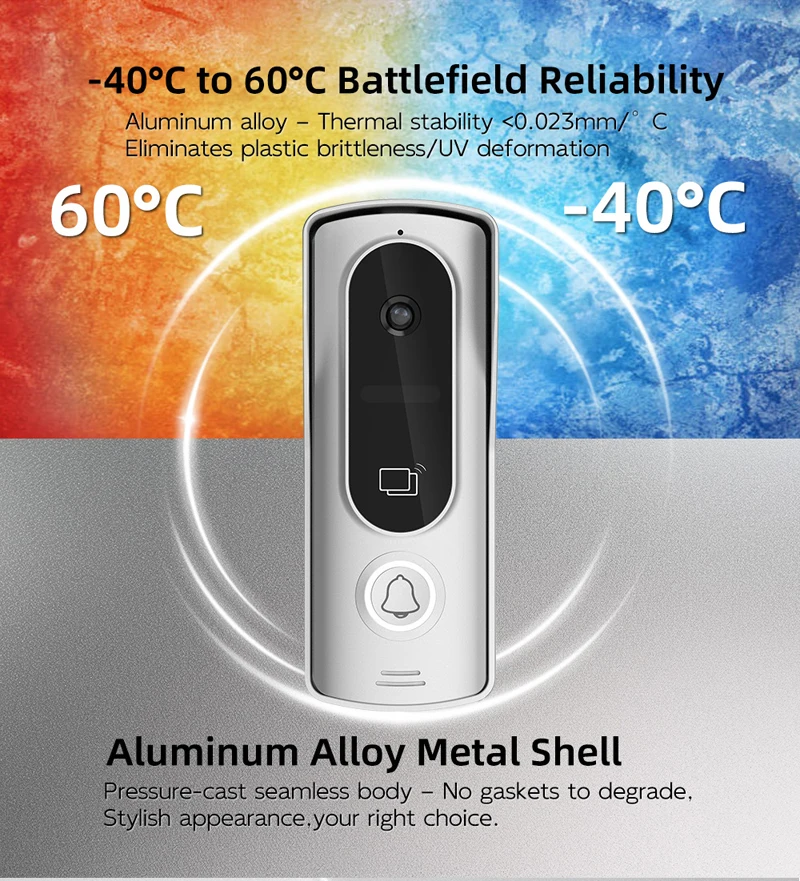 Tuya app 7 Polegada ips wifi vídeo porteiro telefone da porta de segurança em casa visor swipe cartão visual campainha 120 graus câmera da porta