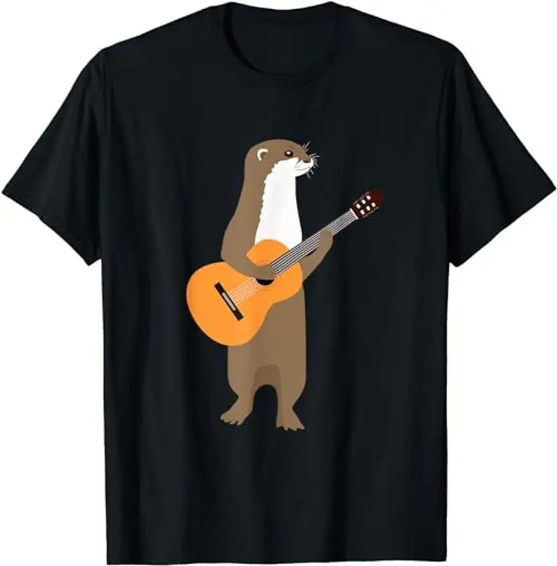 Guitar Otter Shirt Animal Kids Guitarist Gift Men Art Outfit T-Shirt, Sweatshirt, Hoodie - 43361