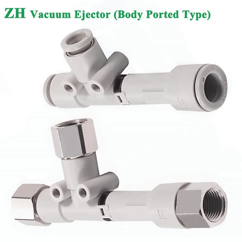 ZH05DS ZH07DLA New Tube Type Vacuum Generator High Suction Compact ZH10DSA-06-01-08N High Vacuum Pressure ZH13DLA-01-02-02N 