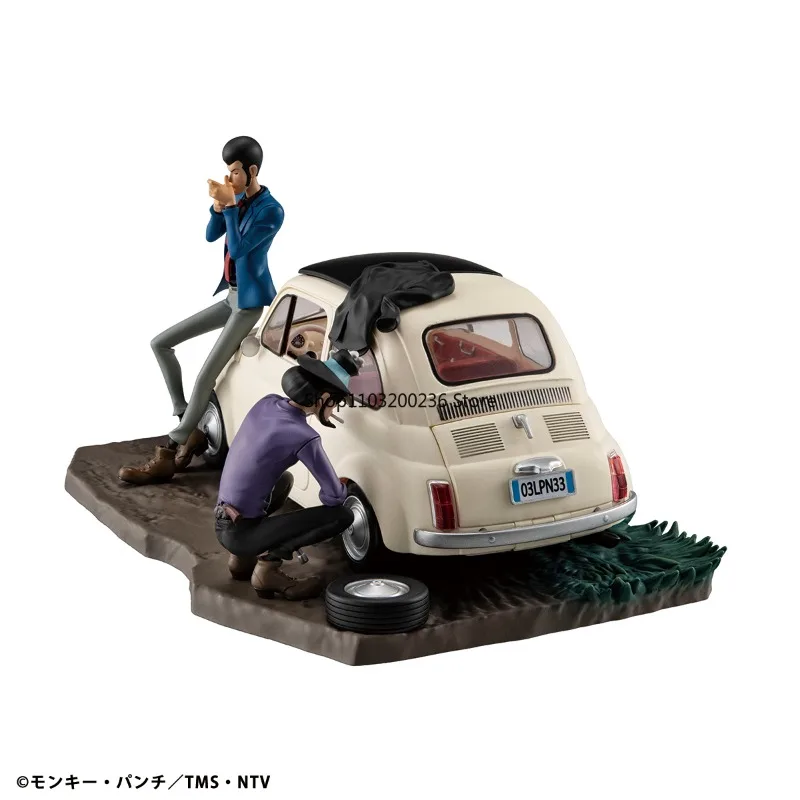 Original lupin iii lupin a galeria punk no amanhecer lupin o terceiro pvc figura de ação modelo hobbies ornamentos de mesa colecionáveis