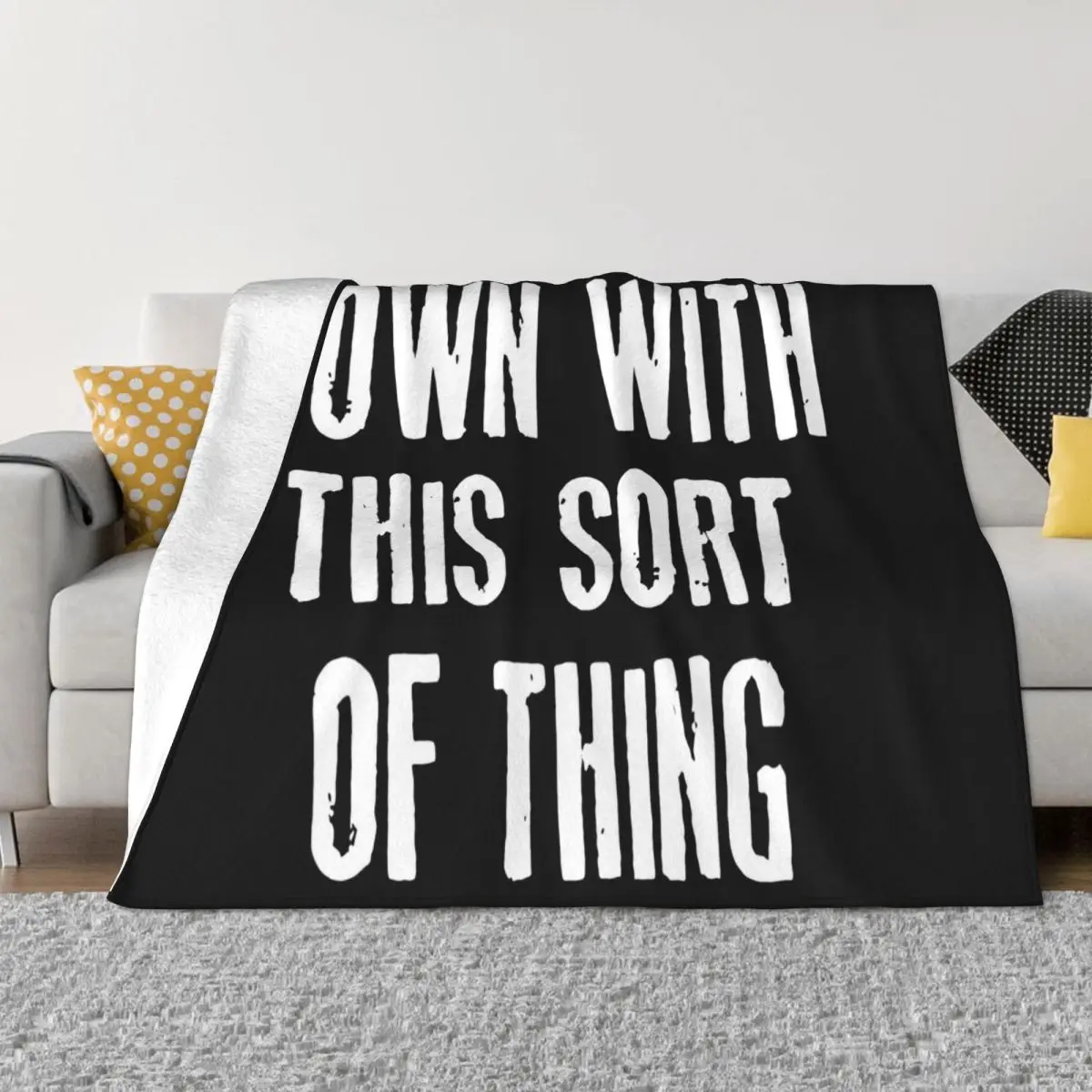 Down With This Inspired By The Ted Dad Prin Fresh Design Printing Science New Brand Plus Size Throw Blanket