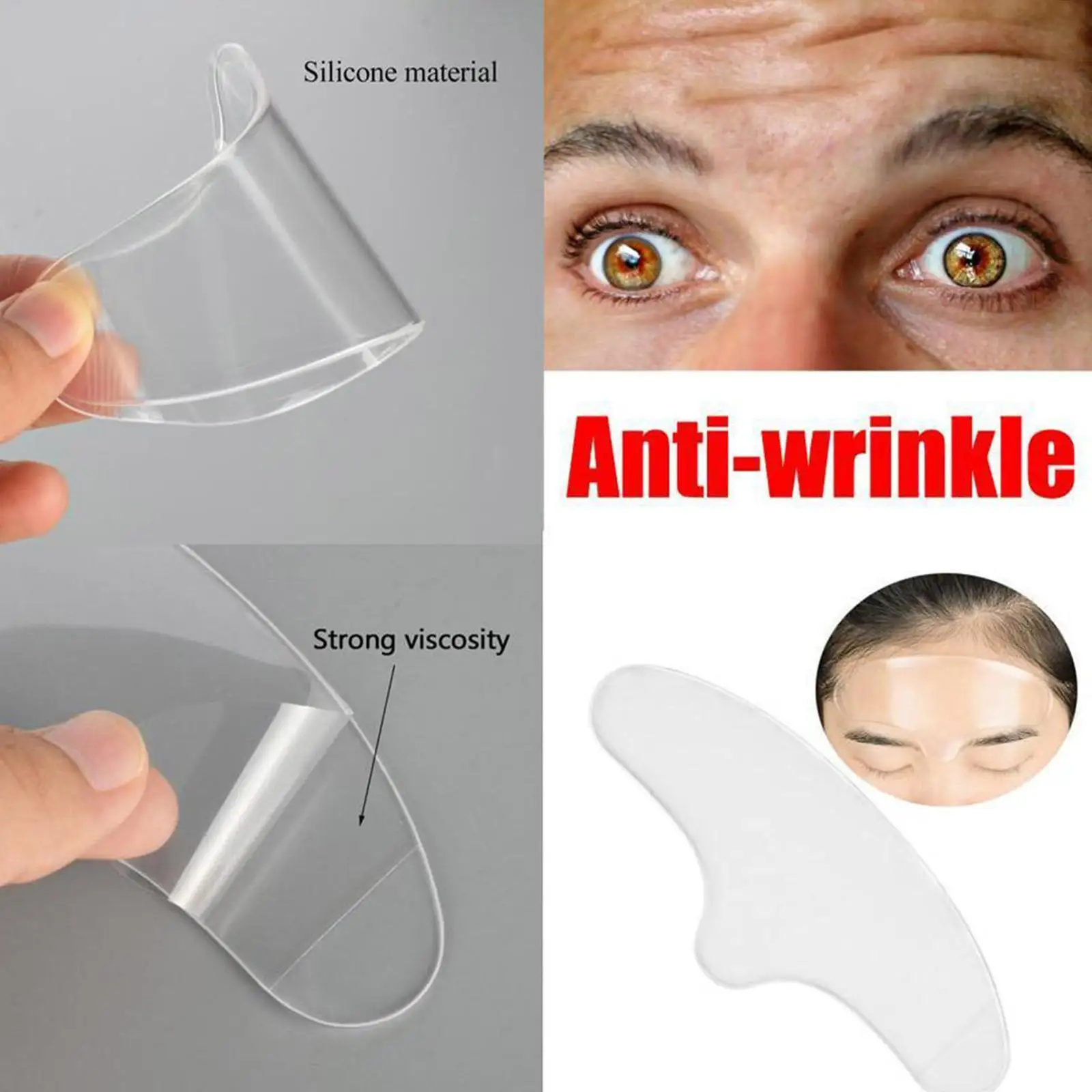 Anti Wrinkle Forehead Patch Eye Mask Forehead Line Removal Gel Patch Firming Lift Up Mask Stickers Anti-aging Face Skin Care