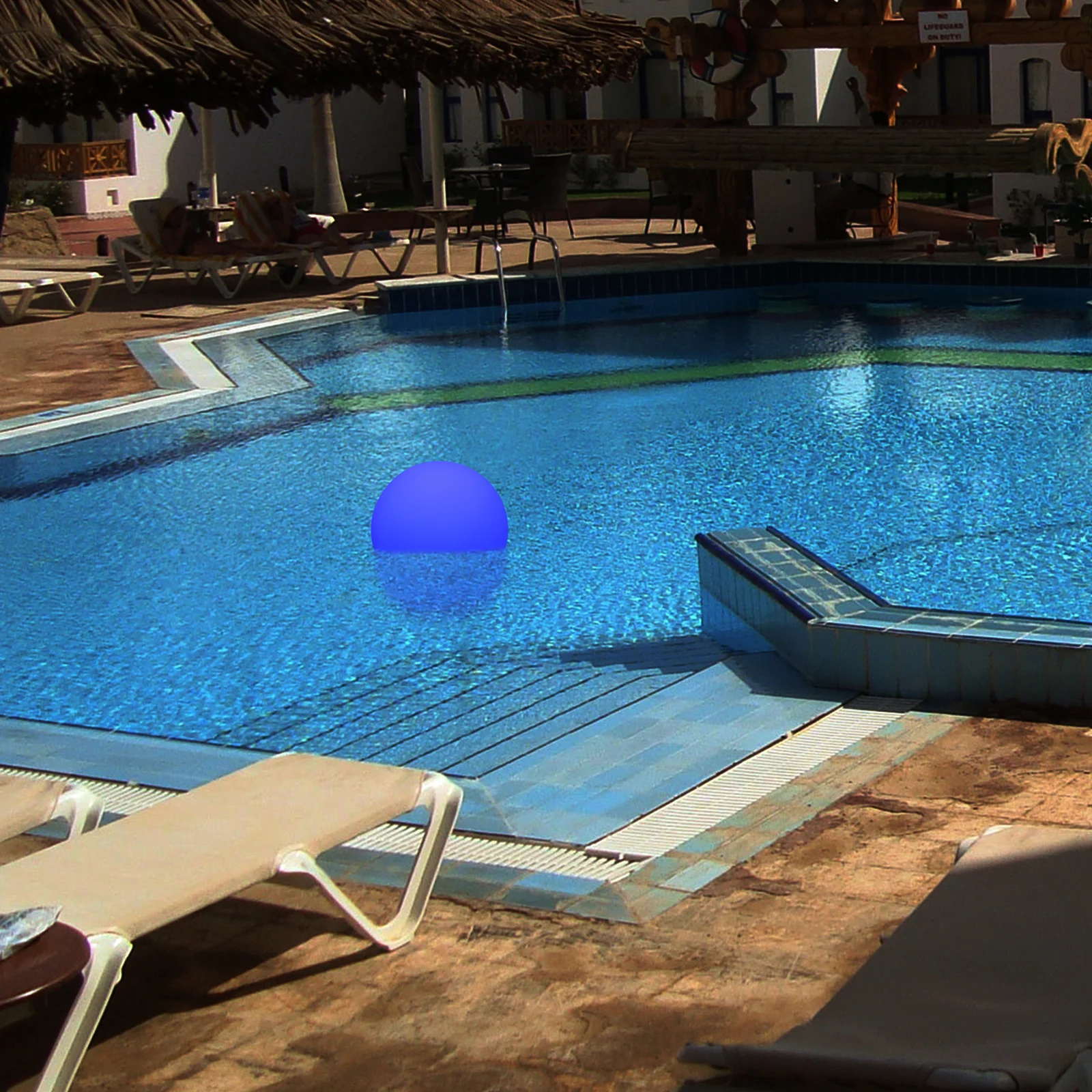 2 قطعة Led كرات مضيئة أضواء 8 ألوان توهج في الهواء الطلق حديقة الديكور جولة الانجراف ضوء الليل لحديقة حفلة بركة فناء #1