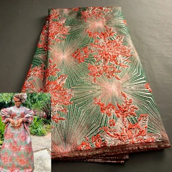 Nigerian Jacquard Lace Fabric 2025 High Quality Nigerian African Damask Brocade Lace Fabric Elegant Wedding Dress for Women 3901