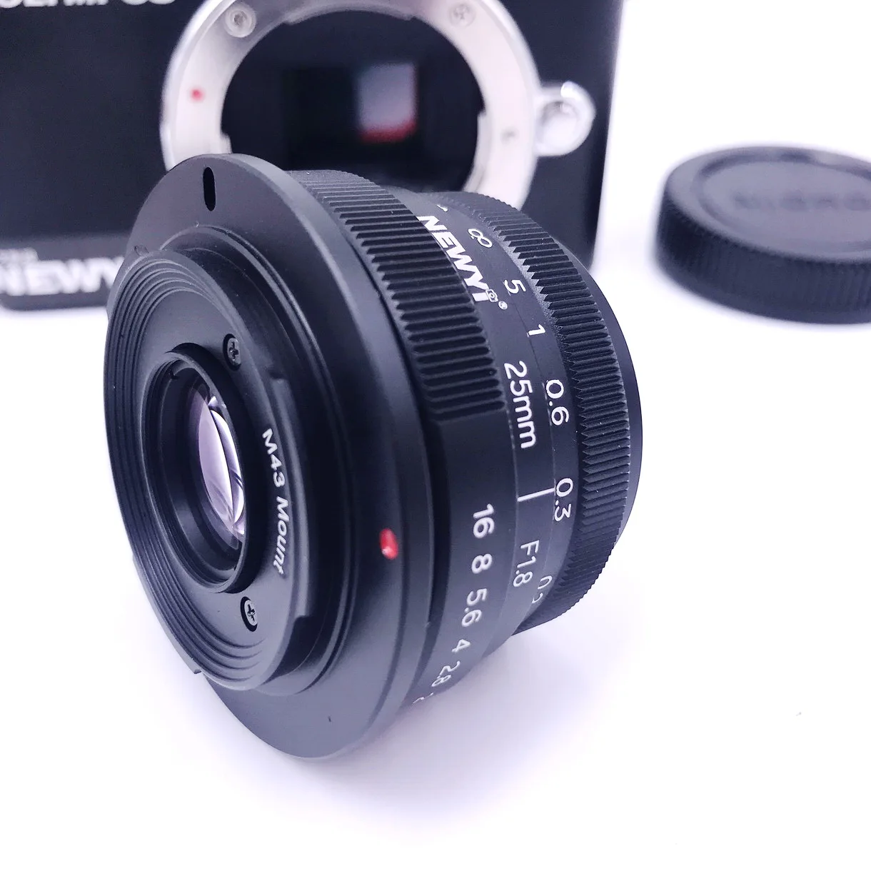 25mm F/1.8 Manual Focus Prime Lens for Panasonic Olympus Micro M4/3 G1, G2, G3, G5, G6, G7, G9, G85, GF1 Camera