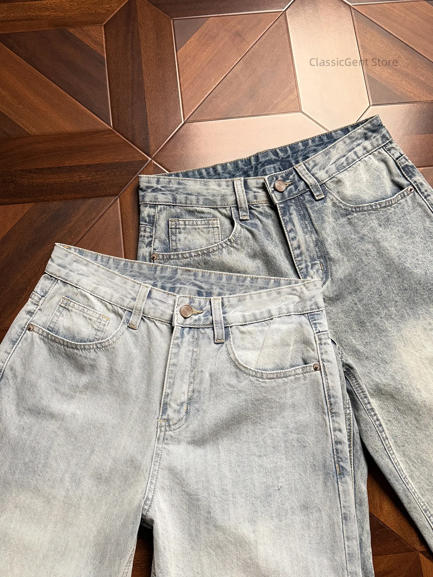 New Leavened Naturally Whitened Faded 10.5oz Loose Straight Jeans