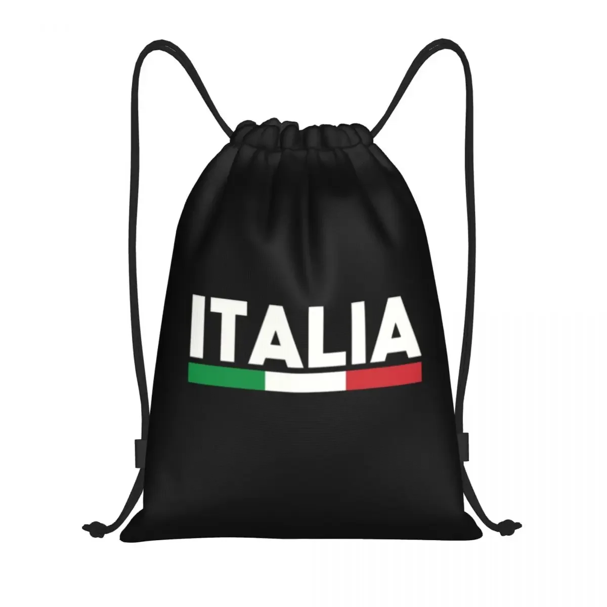 Custom Flag Of Italy Drawstring Backpack Women Men Gym Sport Sackpack Foldable Italian Patriotic Training Bag Sack