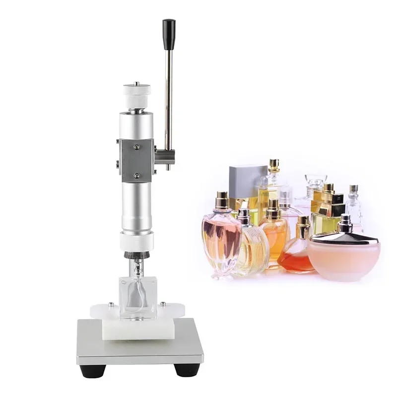 Commercial Perfume Bottle Sealing Machine Manual Metal Cap Press Capping Machine Crimper Sealer