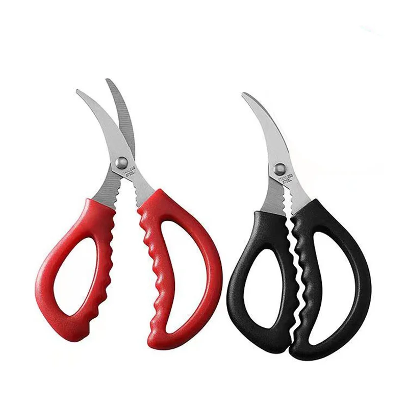 

30pcs Kitchen Scissors Shrimp Peeler Seafood Elbow Food Lobster Scissors Crab Shrimp Thread Scissors Shrimp Tools