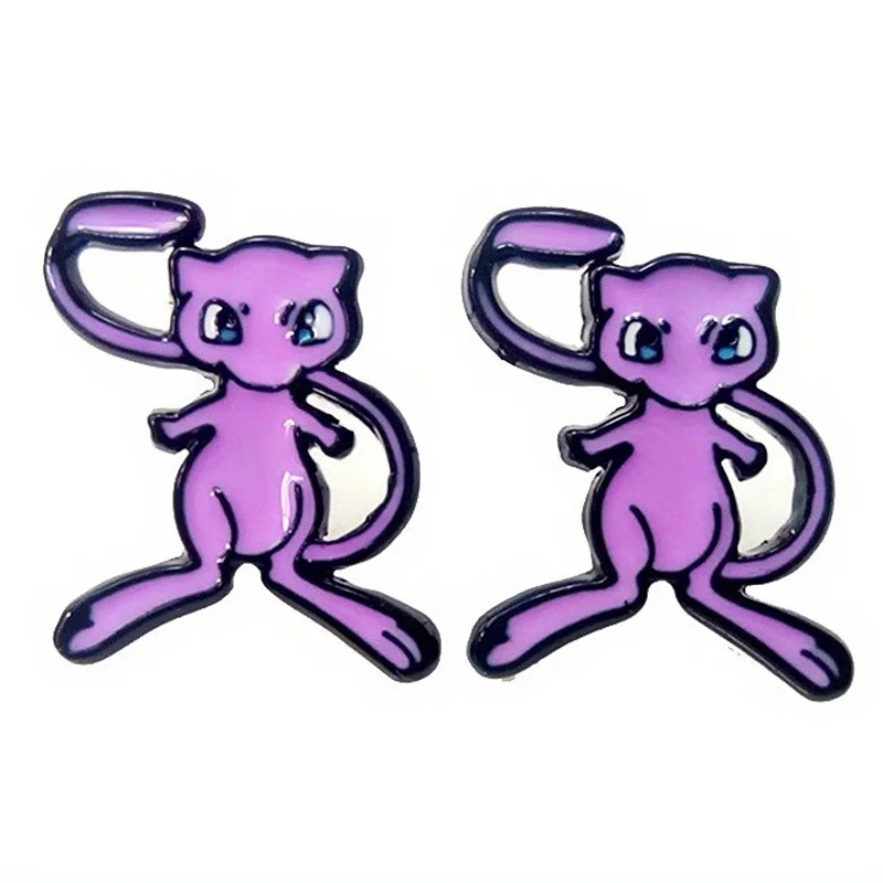 Cute Gengar Earrings For Womans Anime Game Stud Earrings Cartoon Stainless Steel Jewelry Cosplay Accessories Party Gifts