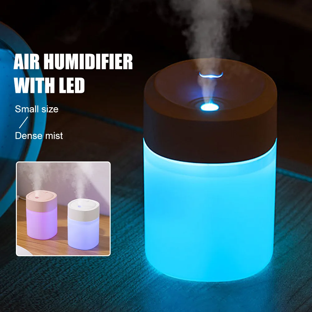 200ml Draagbare Mini Luchtbevochtiger USB Aangedreven Met LED Licht Auto Thuis Luchtbevochtiger Aroma Essentiële Olie Diffuser Interieur Accessoires