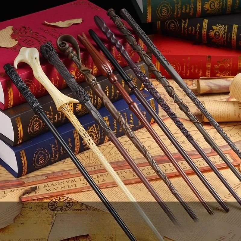 Varita Mágica de Harry Potter y Hermione Granger para Cosplay, con Núcleo de Resina y Metal, con Caja Decorativa, Accesorios de Juguete