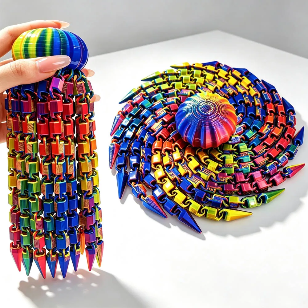 3D Printed Jellyfish Decompression Toys Spiral Octopus Decompression Sensory Toy Jellyfish Decor Interactive Stress Relief Toy