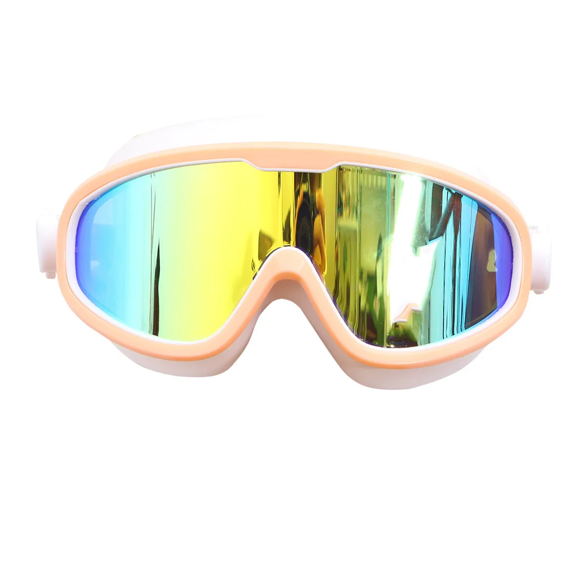 Waterproof Swimming Goggles Anti-Fog Diving Eye Protector Thickened Seal Snap Fit Unisex Pink For Pool Outdoor Use