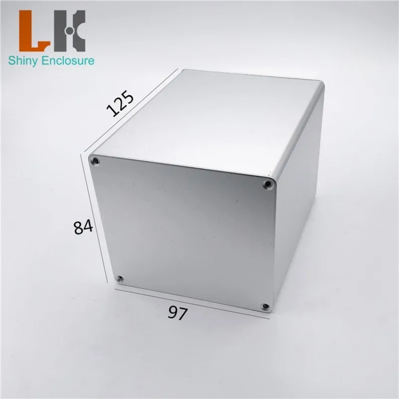 LK-ALB38 Diy Anodized Extruded Aluminum Project Box 6063 Aluminum Electronic Enclosure Case Aluminium Case Housing 84x97x90mm