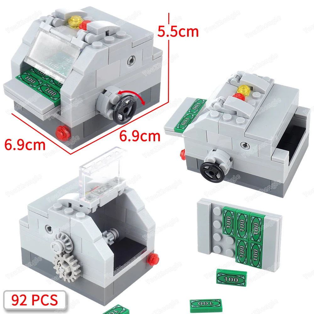 

Box type Printing press Building Block MOC Figures Wealth Production Machinery 100 Currency Scenes Decorations Models Gift Toys