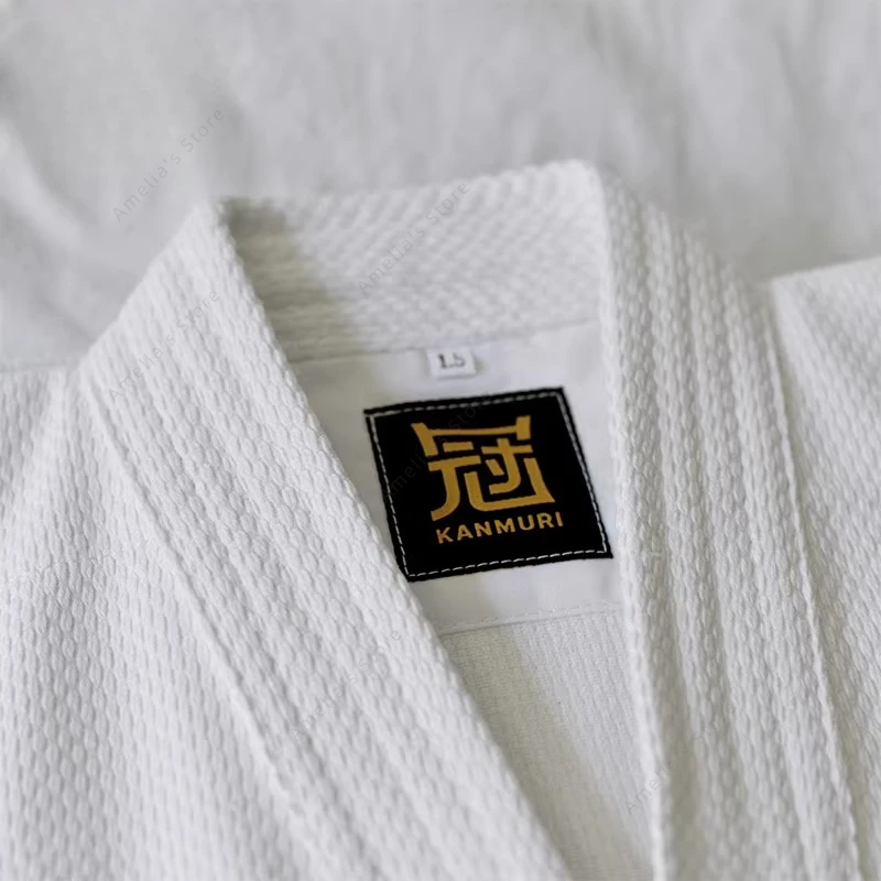 كيندو جي الأبيض المتين - زي كيندو الياباني التقليدي للرجال والنساء #4