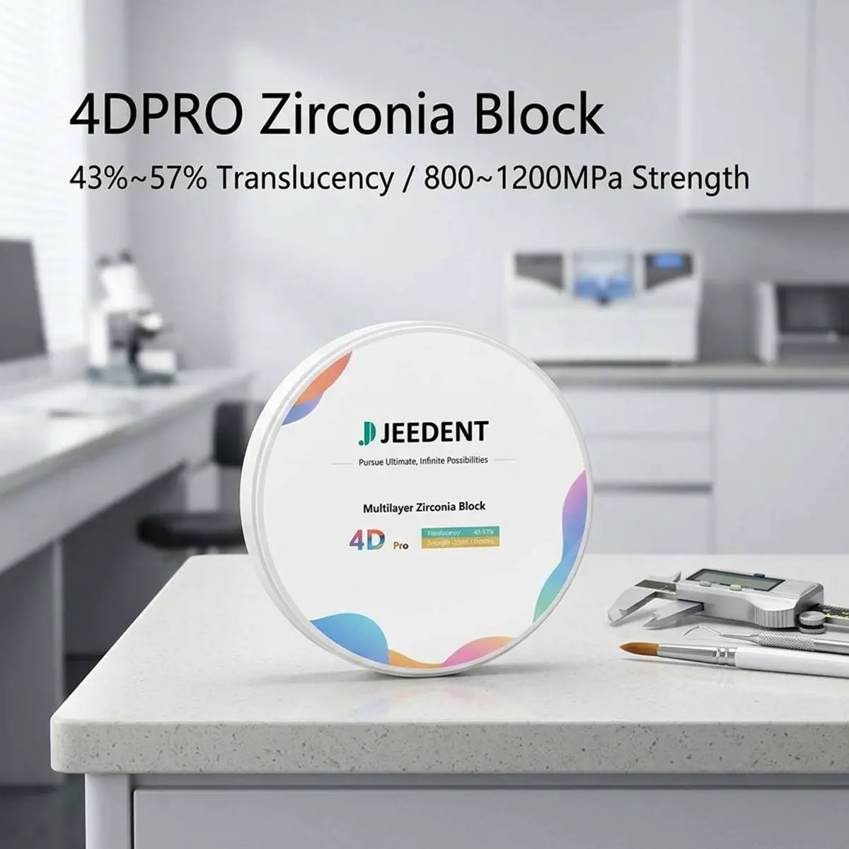 4dpro-multilayer-zirconia-block-vita-16-shades-super-translucent-98mm-cad-cam-restorative-material-for-dental-laboratory