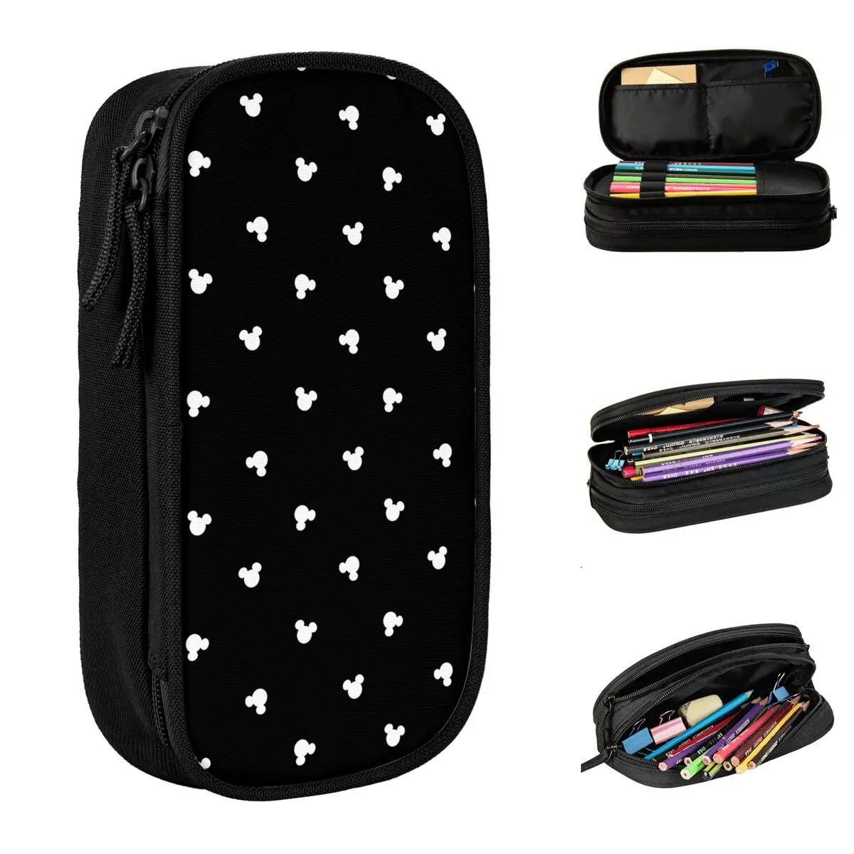 

Cute Mickey Pencil Cases Pen Holder Bag Student Large Storage School Supplies Gift Pencilcases