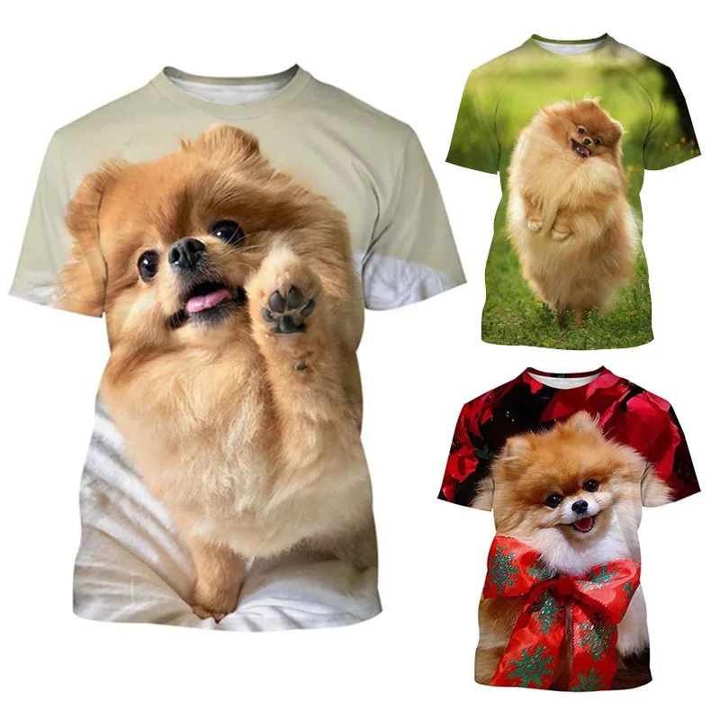 3D Men\'s T-shirt Cute Dog Print Graphic Short Sleeve Top Y2k Summer Casual T Shirts for Men/Women O-Neck Fashion Streetwear Tees