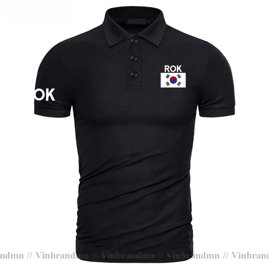 Republic of Korea South KOR Polo shirts Men Fashion Brand Design Country Flag 100% Cotton Shirt Nation Team Clothing Tees Korean