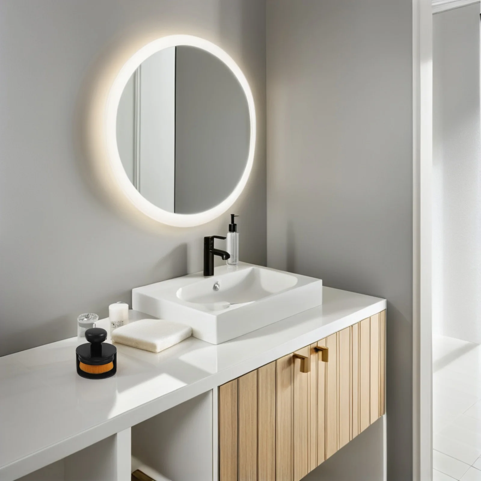 Escova facial em formato de rosa, ferramenta manual suave de limpeza facial para esfoliação profunda dos poros, à prova d'água, purificador de cuidados com a pele