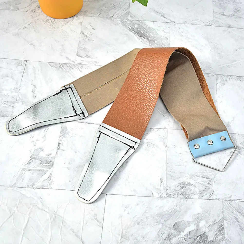 

Набор из 2-х двусторонних ремней для заточки бритв: для придания гладкого и чёткого лезвия, для домашнего использования, инструмент для ухода