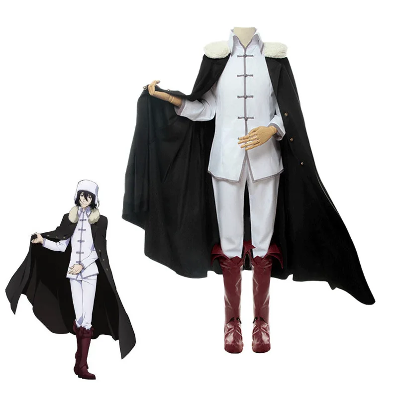 

Manya Yuan Cosplay Costume Bungou Stray Dogs Season 3 The Madman Fyodor Dostoevsky Cosplay Outfit