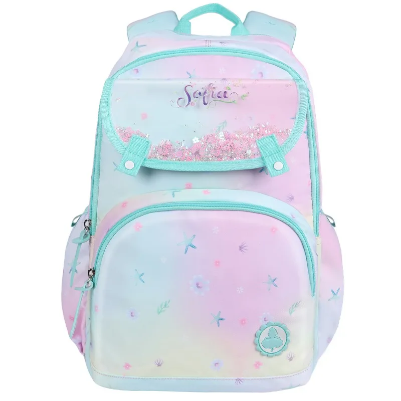 Disney Sofia Backpack for Girls Light Load Reduction Spine Protection Durable Children Single Shoulder Bag School Use