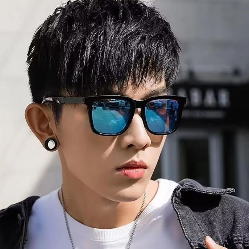 3PCS New Sunglasses for Men Women Trendy Sun Glasses Goggle Man Brand Designer Square Glasses Shades UV400 Eyewear
