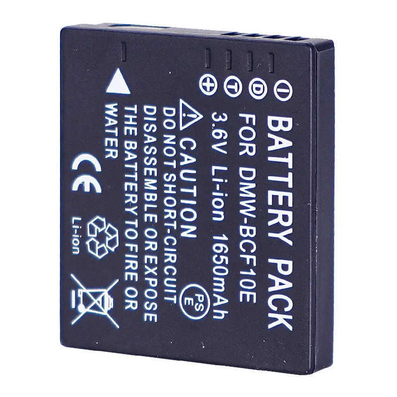 3.6V 1650mAh DMW-BCF10 DMW-BCF10E Bateria + Ładowarka do Panasonic CGA-S/106D DMC-TS2 TS3 TS4 F2 F3 F4 FH1 FH20 FH22 FH3