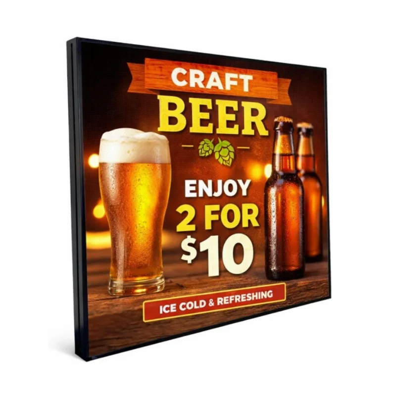 

P4 Открытый полноцветный прокручивающий светодиодный дисплей 40 x 40 дюймов Цифровые вывески для изображений HD и видеосветодиодный знак с высокой яркостью