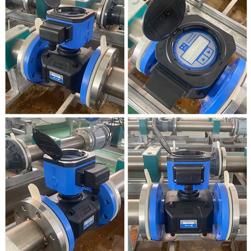 Multi-channel ultrasonic heat meter large diameter industrial flange hot and cold water meter