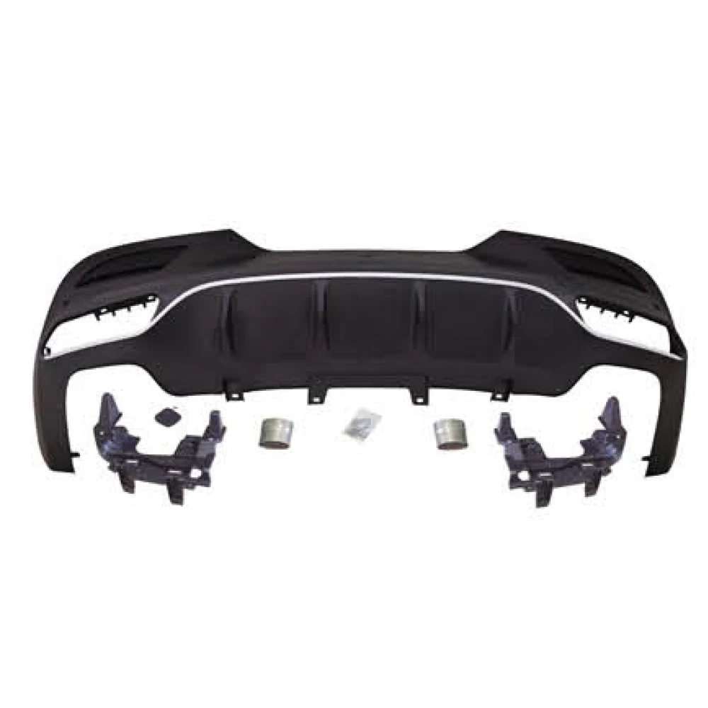 

Suitable for Gle-class W166/X292 GLE63 rear diffuser, silver GLE63 AMG Mercedes-Benz sports car rear lip