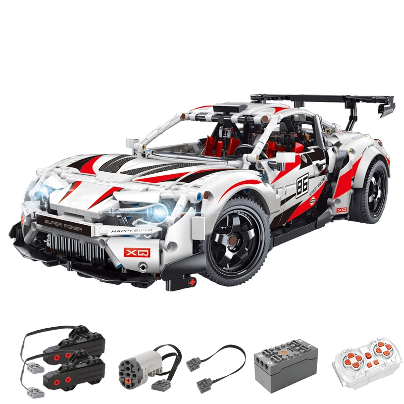 

IN STOCK 1:10 MOC Technical RC Sports Car GT86 Building Blocks Model City Racing Bricks Toys for Children Birthday Gift Set