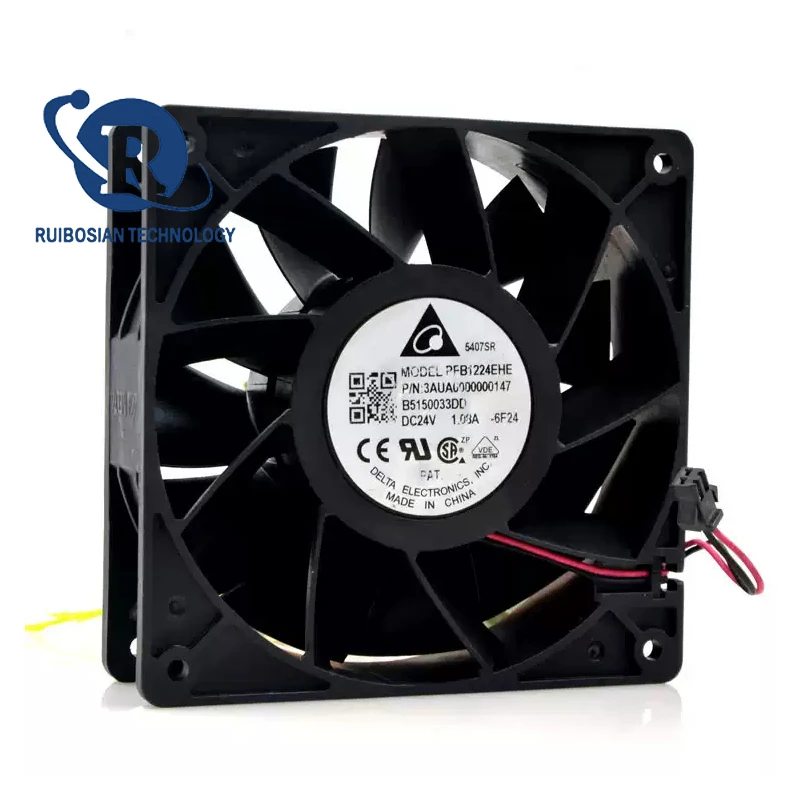 Delta PFB1224EHE 12CM 12038 24V 1.08A large Air Frequency Converter Cooling Fan