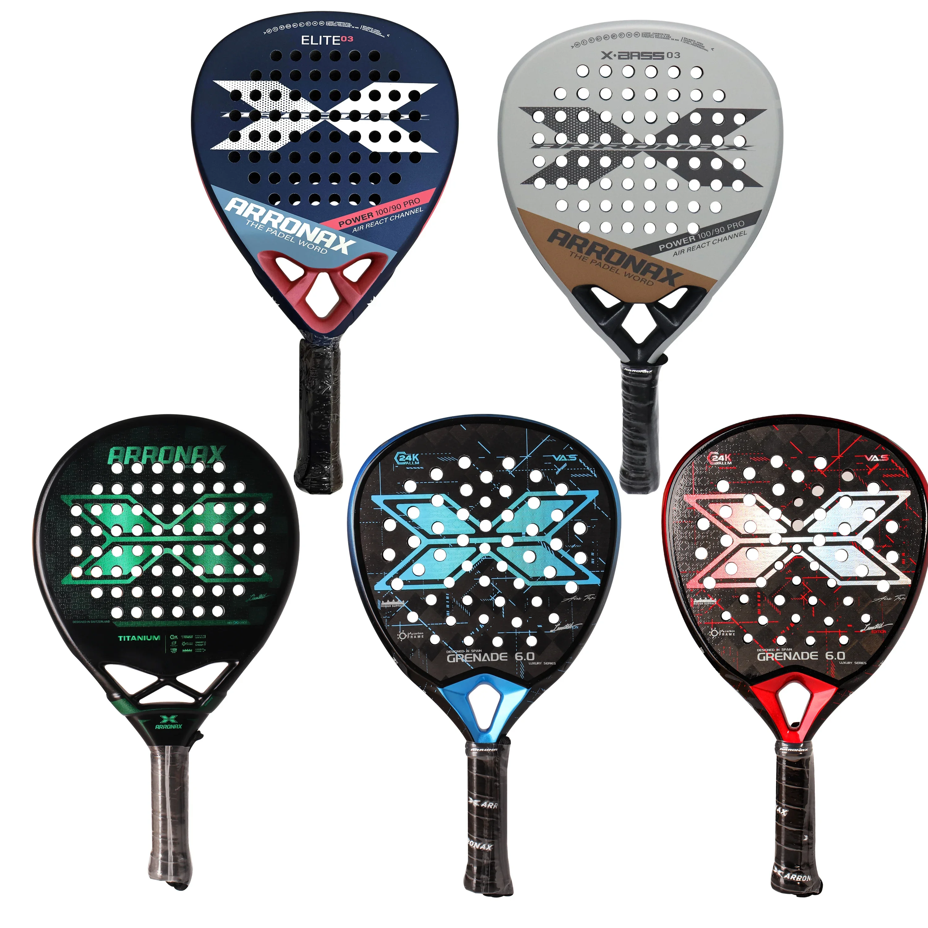 ARRONAX Padel Beach Tennis Racket Full Carbon Fiber Rough Surface Outdoor Sports Racket For Men Adult Senior Player 12K 18K 24K