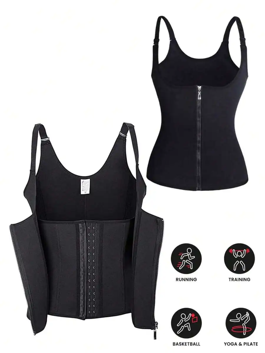 Sports Outdoor 1pc Sports Corset Shapewear Waist Trainer Corset Gym Accessories Black Spring