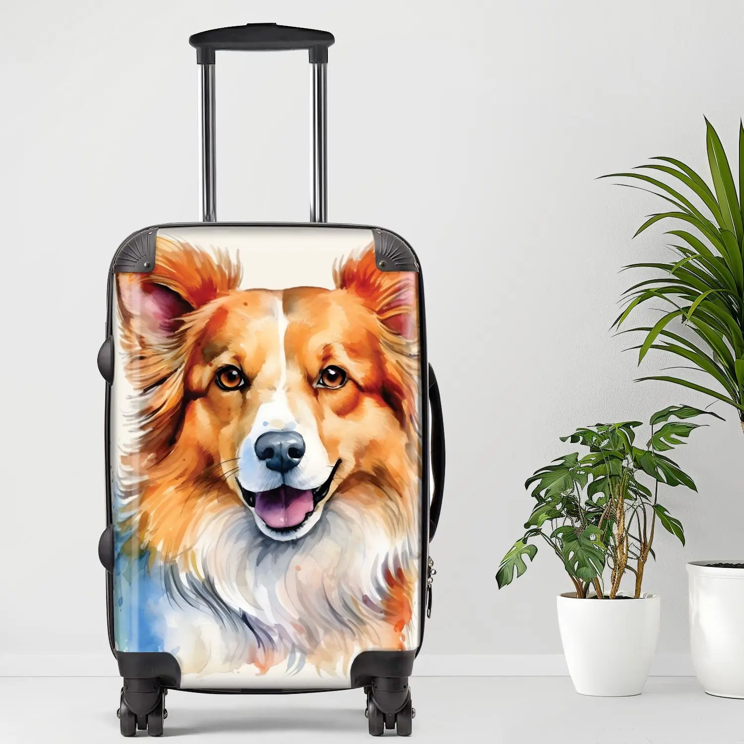 

Corgipoo Luggage, 20/24/28 Inch Luggage, Carry-On, Custom Luggage, Luggage Set, Suitcase, Travel, Vacation, Cabin Suitcase, Cust