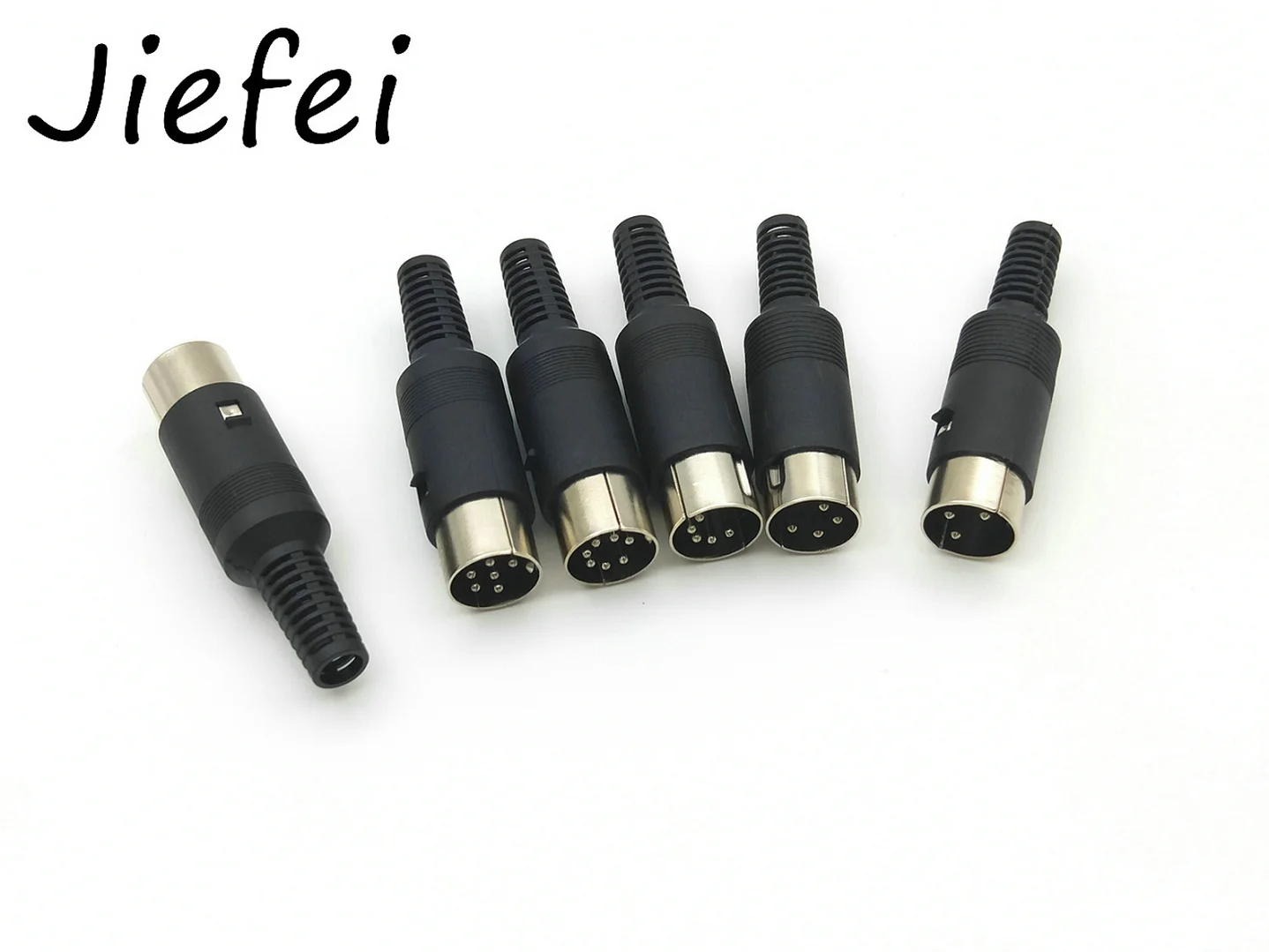 Imagem -05 - Conector Macho Din de Áudio av 100 Peças Plug 3pin 4pin 5pin 6pin 7pin 8pin Partes para Montagem de Cabo de Chassi