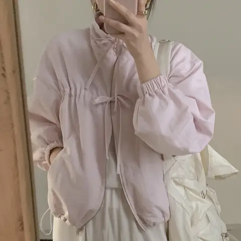 루즈핏 오버사이즈 롱슬리브 긴팔 스탠드칼라 스탠드넥 끈 지퍼 지퍼클로징 여성용 여자용 드레스코트 드레스 코트 오버코트 외투 자켓 오버코트 외투 코트