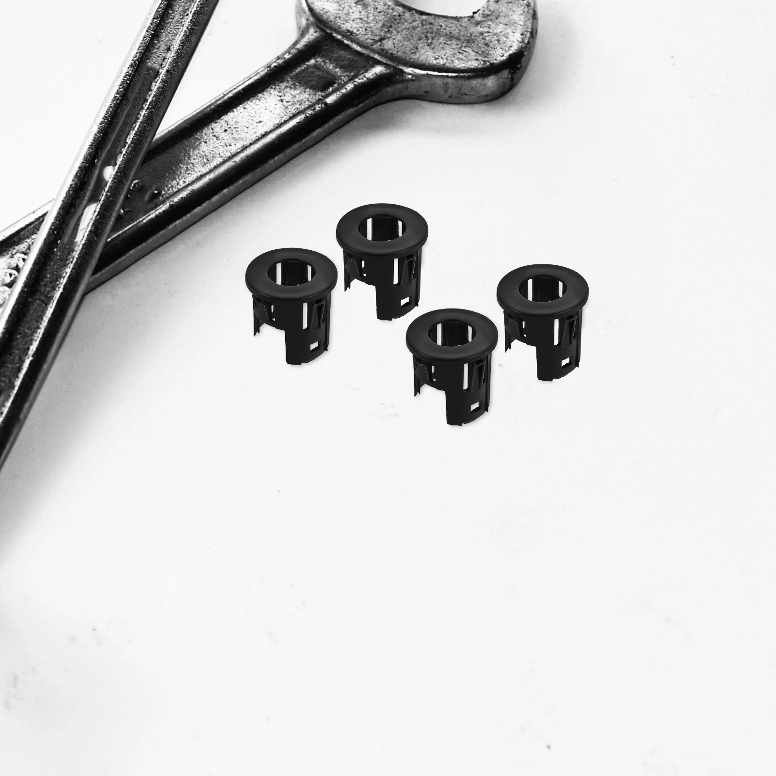 

4 Pcs Parking Sensor Set Aid Retainer Bracket Aidacket Replacement Sensorzel Backup Plastic Mount