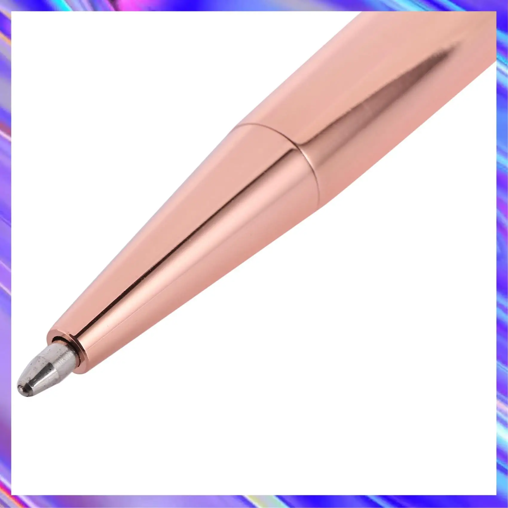 

Rose Gold Pen Bling Crystal Ball Point Pen Black Ink Pen With 9 Extra Refills (Rose Gold 9 Pack)