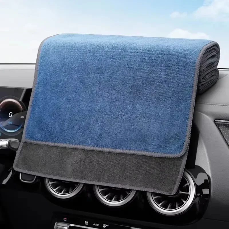 Microfiber Cleaning Towel Thicken Double-sided Drying Cloth for Car Care Household Window Bathroom Cleaning Rags 30/40/60/75cm