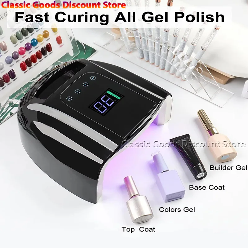 2026 جديد قابلة للشحن مسمار مصباح اللاسلكي هلام البولندية مجفف الأشعة فوق البنفسجية ضوء للأظافر مانيكير ضوء اللاسلكية مسمار UV LED مصباح