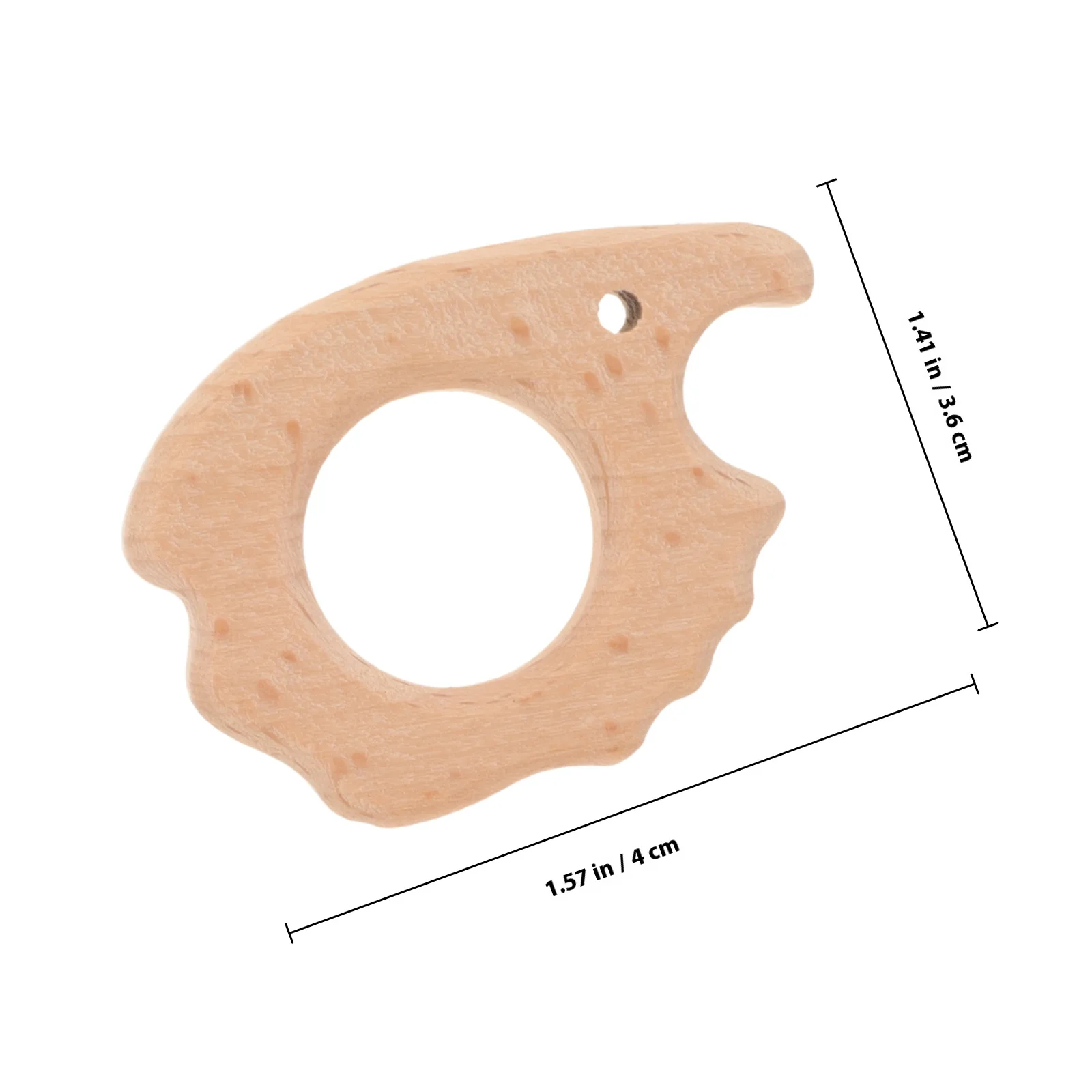 20 Uds. Mordedor de madera con forma de Animal para bebé, anillo de entrenamiento con agarre para mordedores infantiles, discos de madera para bebés