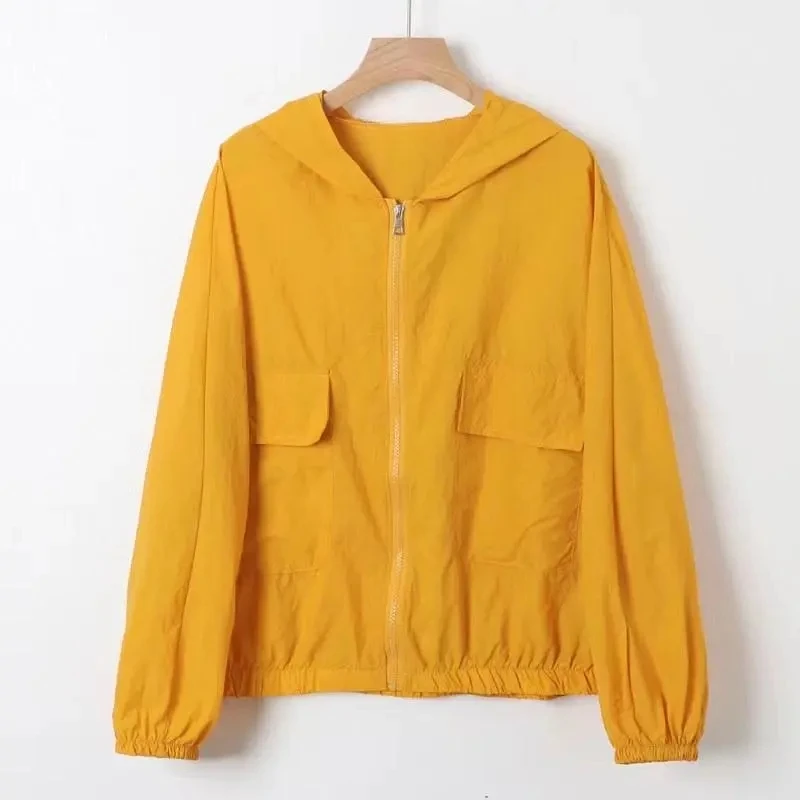 2026 Summer New Men's and Women's Zipper Solid Color Sunscreen Jacket Outdoor Travel Fishing Mountaineering Cycling Jacket