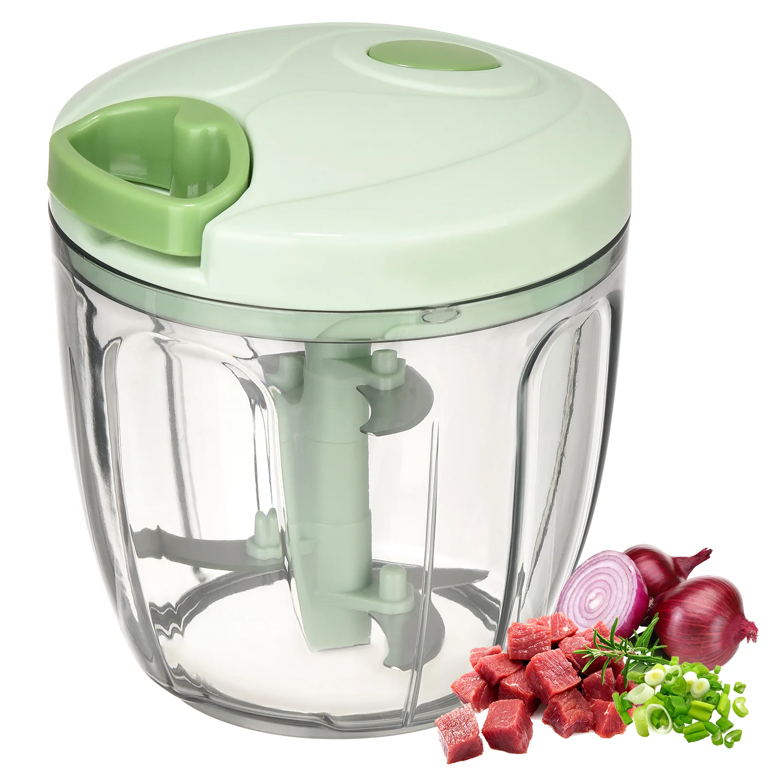 

Manual Vegetable And Onion Slicer - Manual Fruit Chopper & BPA Free Cut Black Onion For Garlic Multipurpose Vegetable Chopper