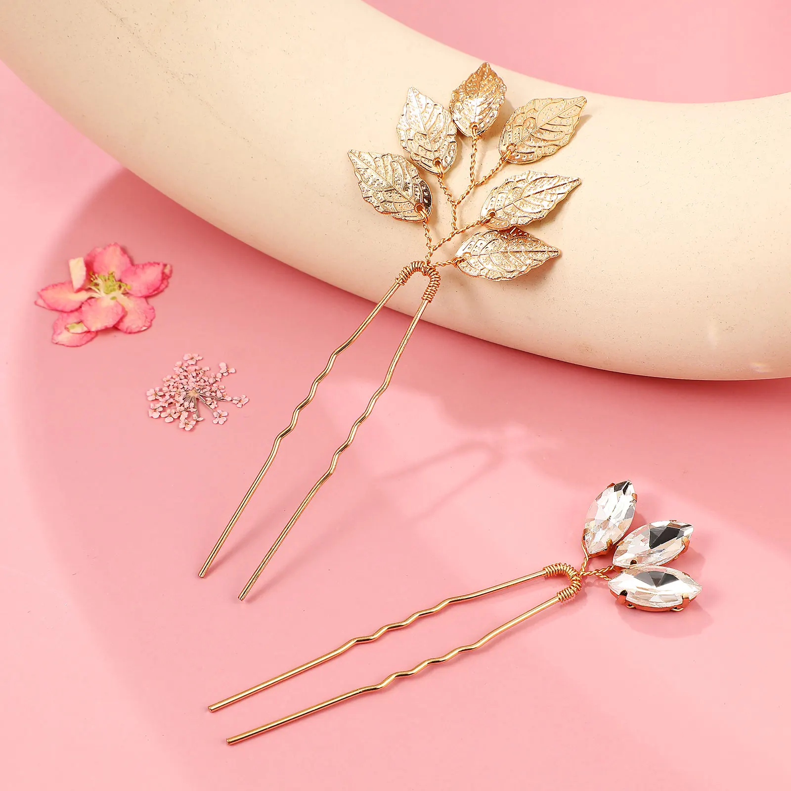 

6 Pcs Rhinestone Hairpin Bridal Accessories Wedding Headpiece Girls Bridegroom Shiny Delicate Sweet Fashionable Charm